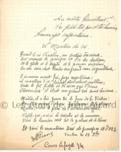 Poème écrit par le poète toulonnais Léon Vérane
